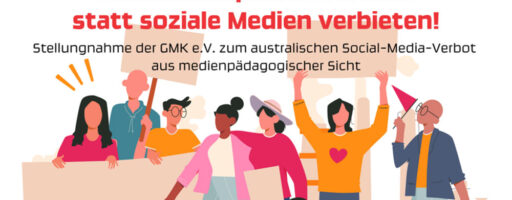 Medienkompetenz fördern statt soziale Medien verbieten - Illustration zur Stellungnahme der GMK vom 16.12.2024